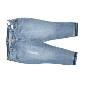NEW Old Navy Women's Plus Size 18 Mid-Rise Boyfriend Ankle Jeans Blue Denim
